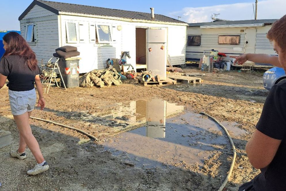 Un'altra immagine del campo allagato - Daloiso