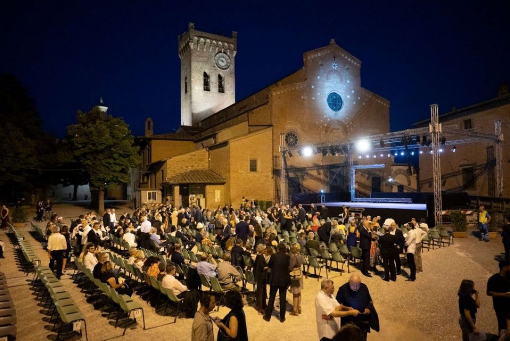 La piazza di San Miniato durante il Dramma popolare 2022