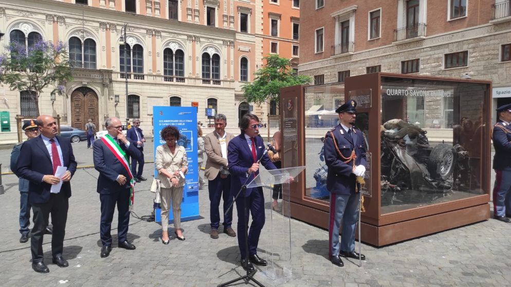 Il prefetto Francesco Messina all'inaugurazione della teca - Agnese Palmucci