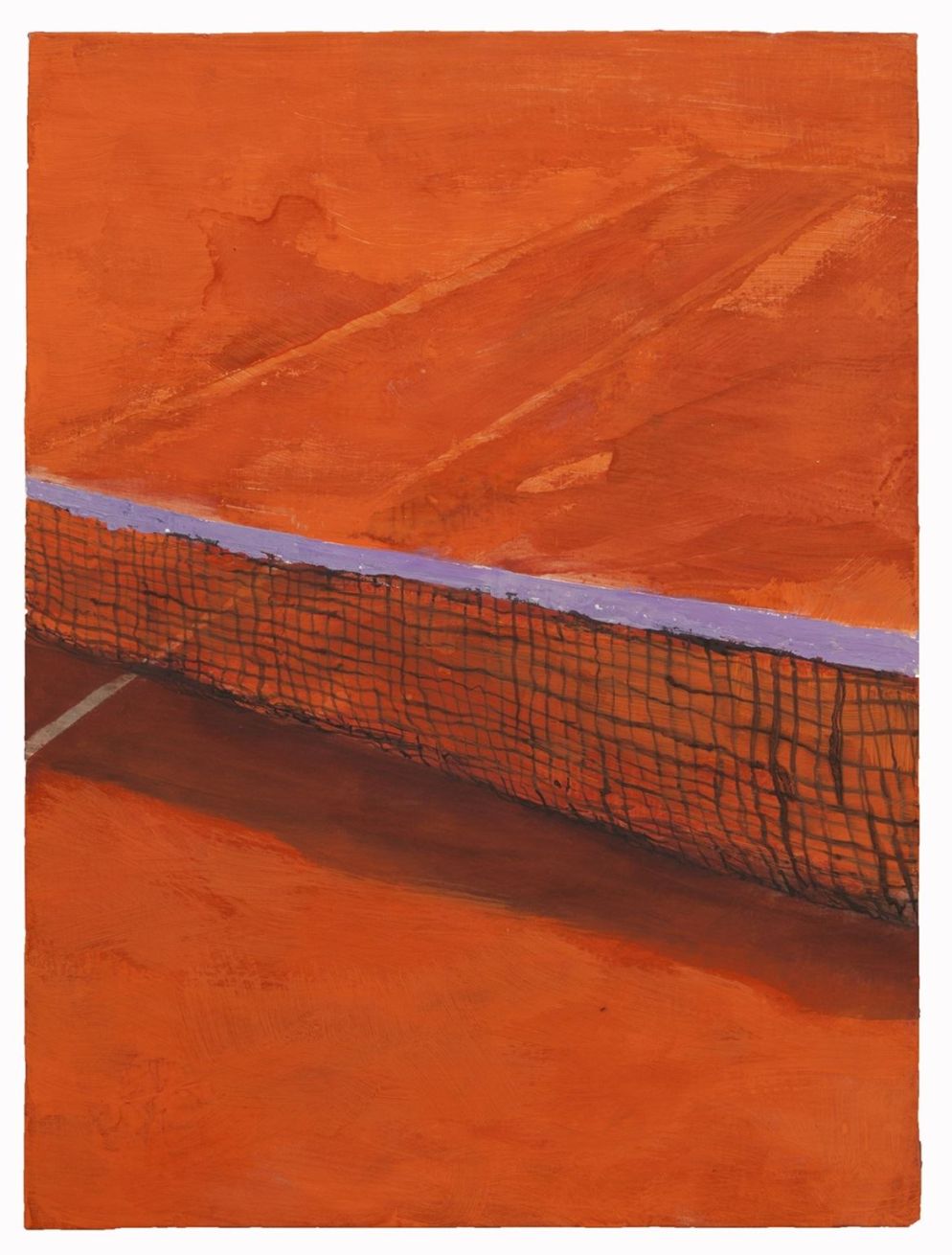 Un'opera di Velasco Vitali, della serie "Terra Rossa", 2024, Acrilico su tela 80 x 60 cm, tratta dal libro "Terra rossa" (testi di Matteo Codignola, edito da Henry Beyle)