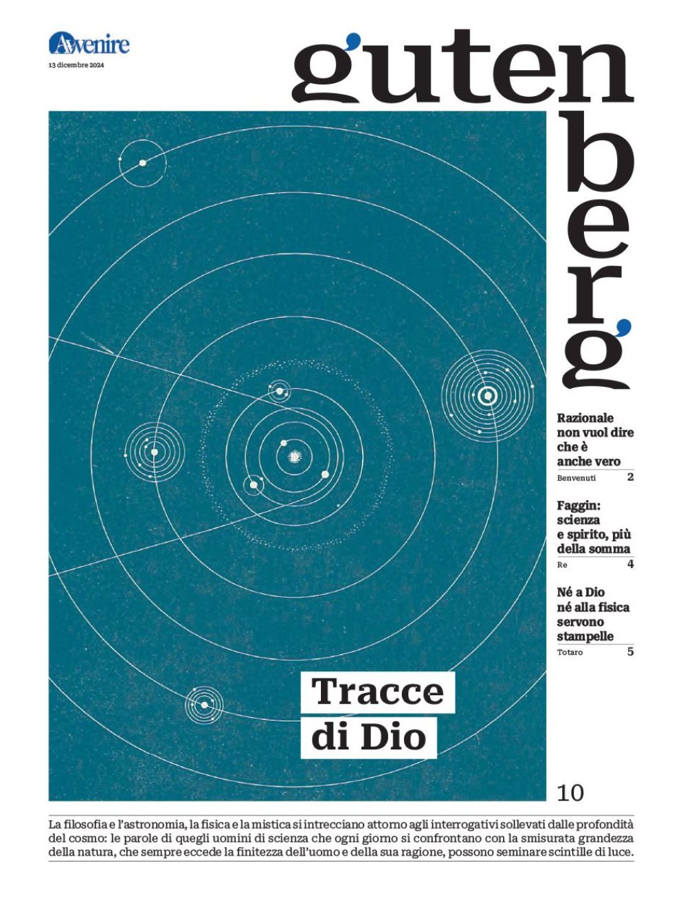 La copertina di "Gutenberg" n. 10, 13 dicembre 2024 - -