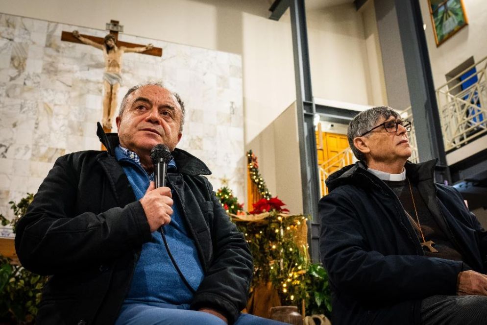 Don Patriciello e Il magistrato Gratteri a Caivano - ANSA