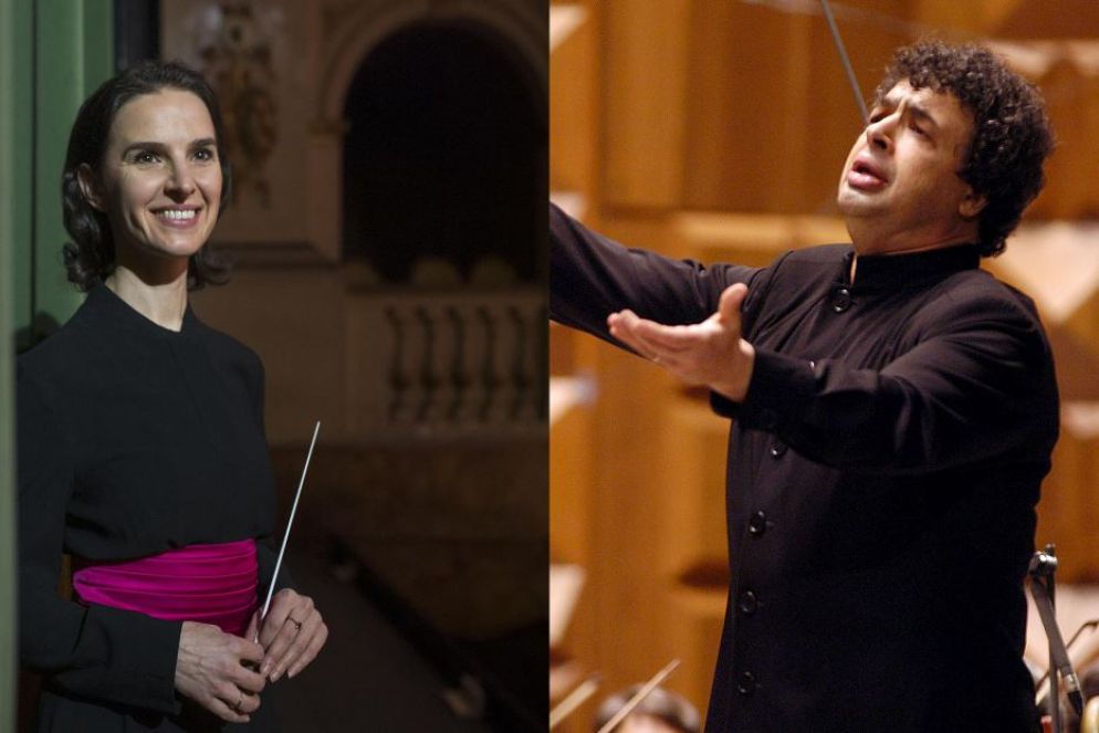 La direttrice ucraina Oksana Lyniv e il direttore russo Semyon Bychkov - Ansa