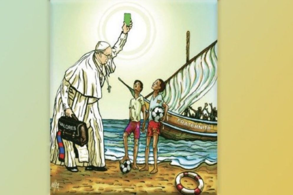 L'immagine di Maupal raffigurante la fraternità - Vatican Media