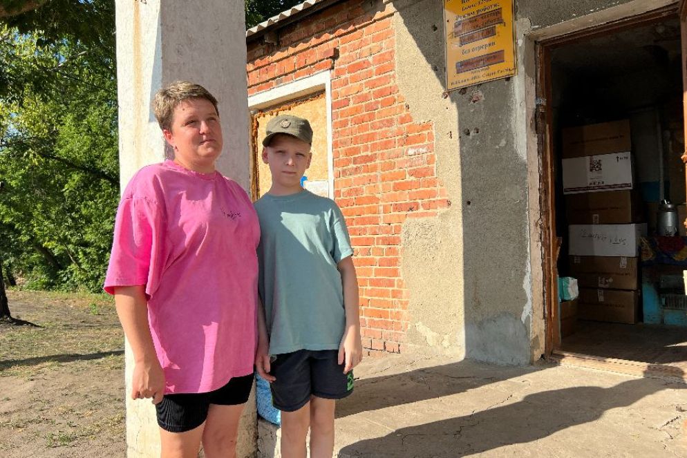 Ludmila Konovalova, la vice-sindaco del villaggio di Shestakove lungo la frontiera russa e a ridosso del fronte nella direttrice di Vovchansk - Gambassi