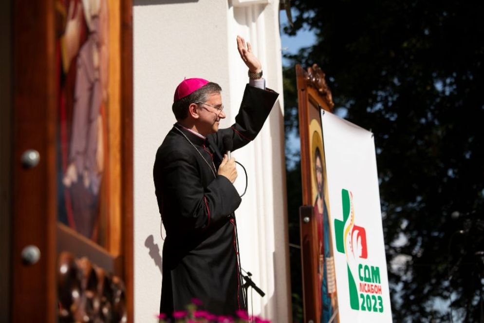 Il vescovo ausiliare di Lisbona e futuro cardinale, Américo Manuel Alves Aguia, in Ucraina con i giovani - ugcc.org.ua