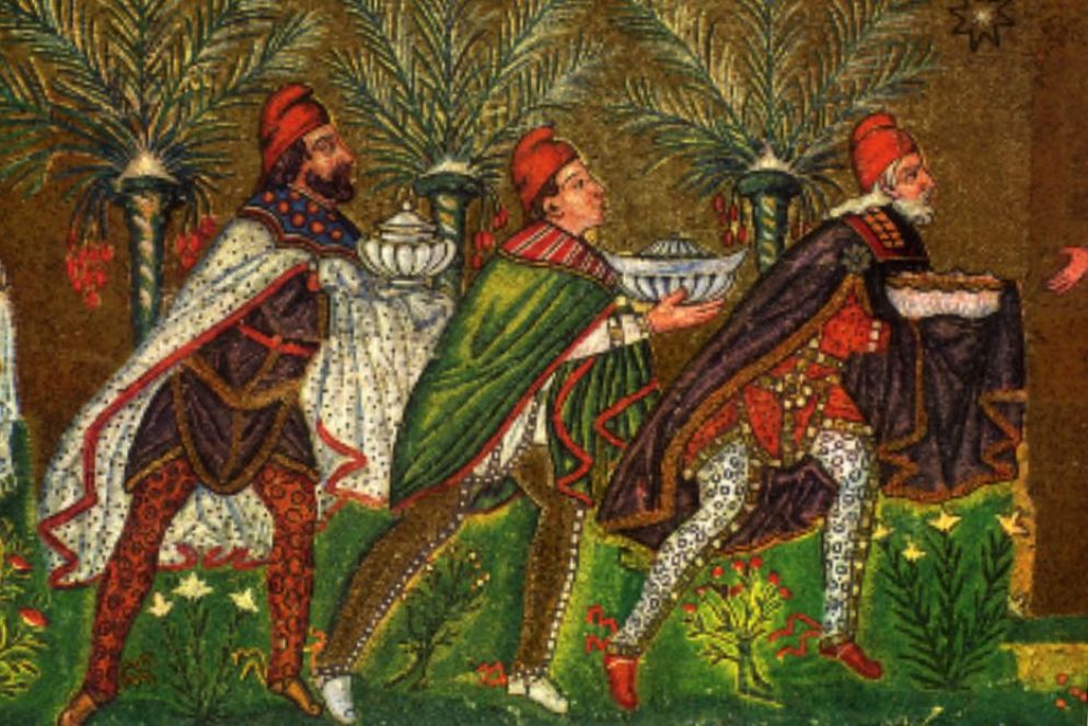 I Re Magi raffigurati in uno dei mosaici di Sant'Apollinare - undefined