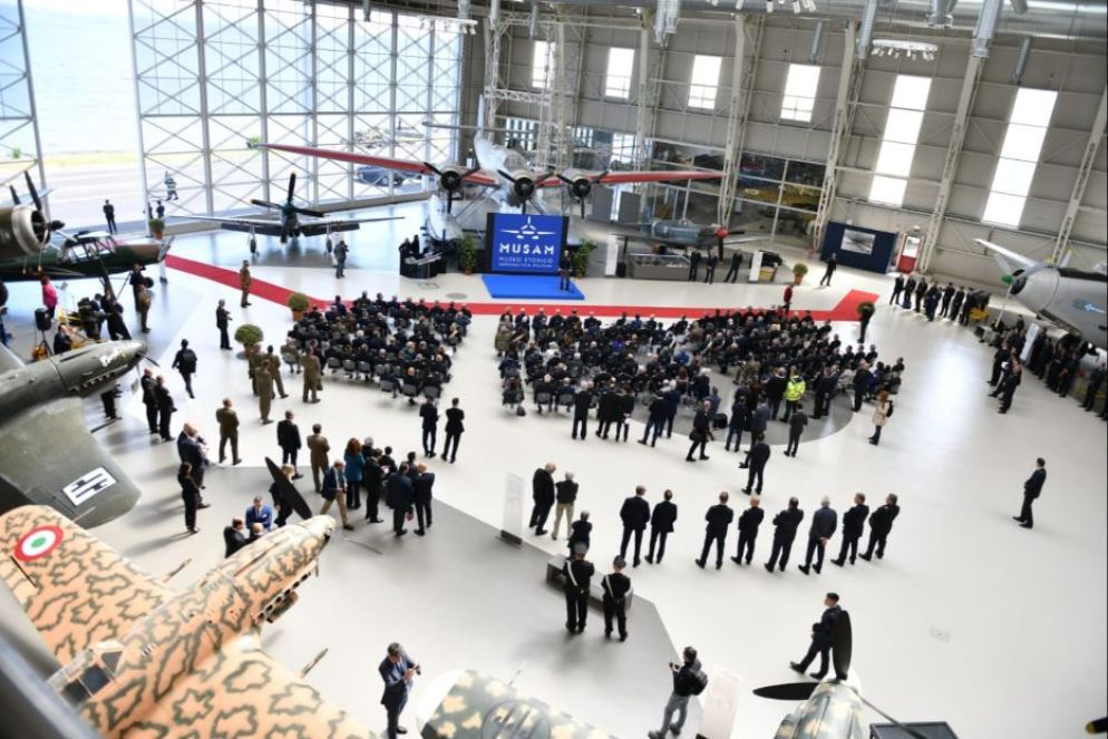 Un momento della cerimonia di inaugurazione a Vigna di Valle - Foto Aeronautica Militare