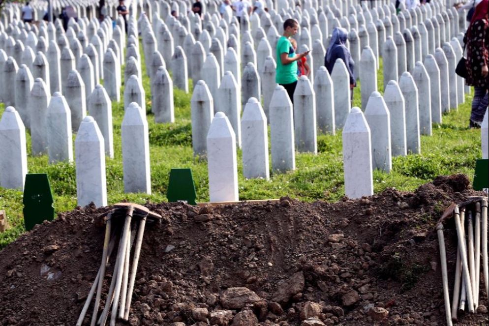 Il memoriale di Potocari a Sebrenica - Ansa