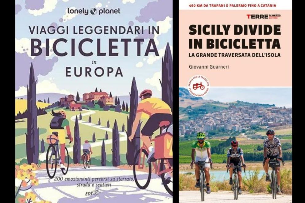 L'ultima uscita di Lonely Planet sulle bici e una delle tante guide di Terre di Mezzo sugli itinerari da percorrere sulle due ruote - undefined