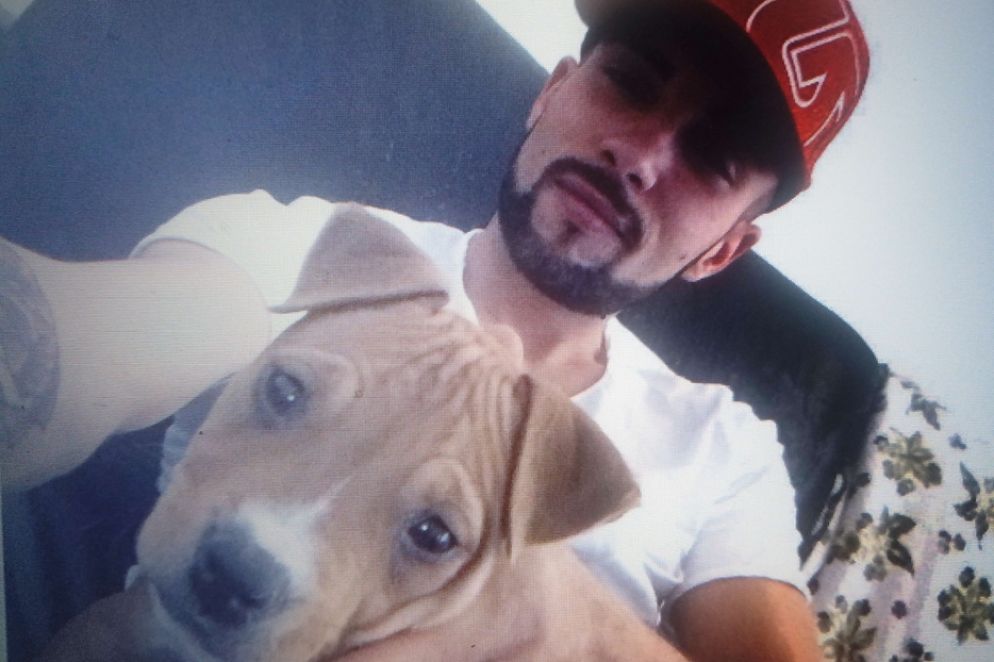 Christian in una fotografia scattata prima dell'incidente