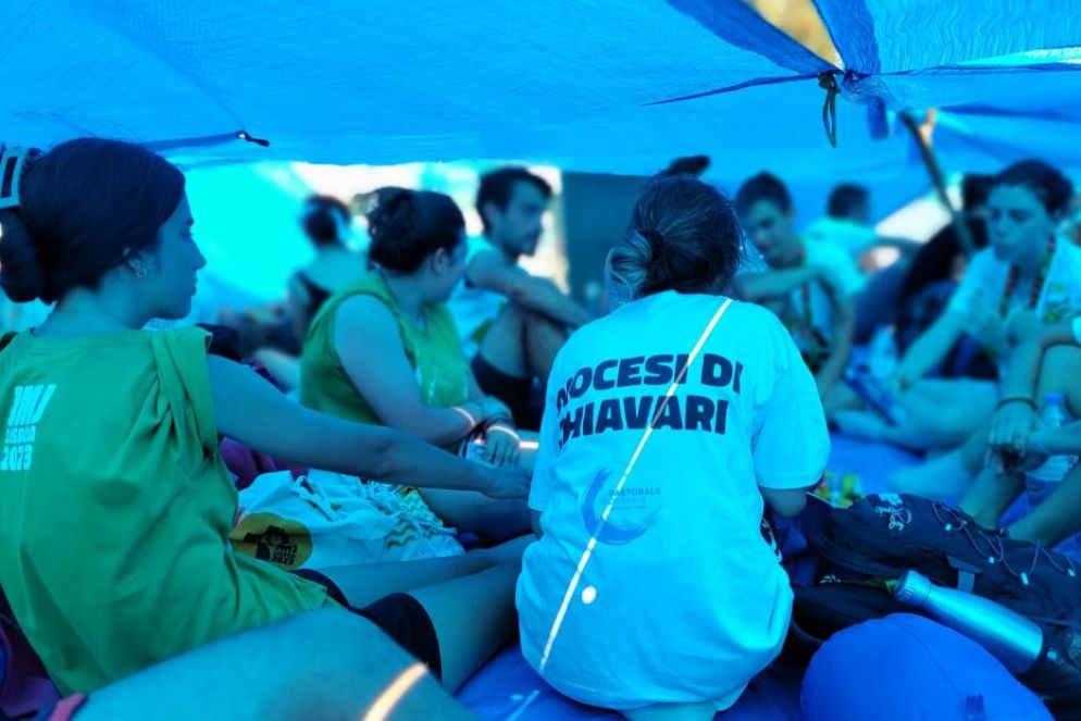 Un po' di ombra per le ragazze di Chiavari - Foto Gastaldi