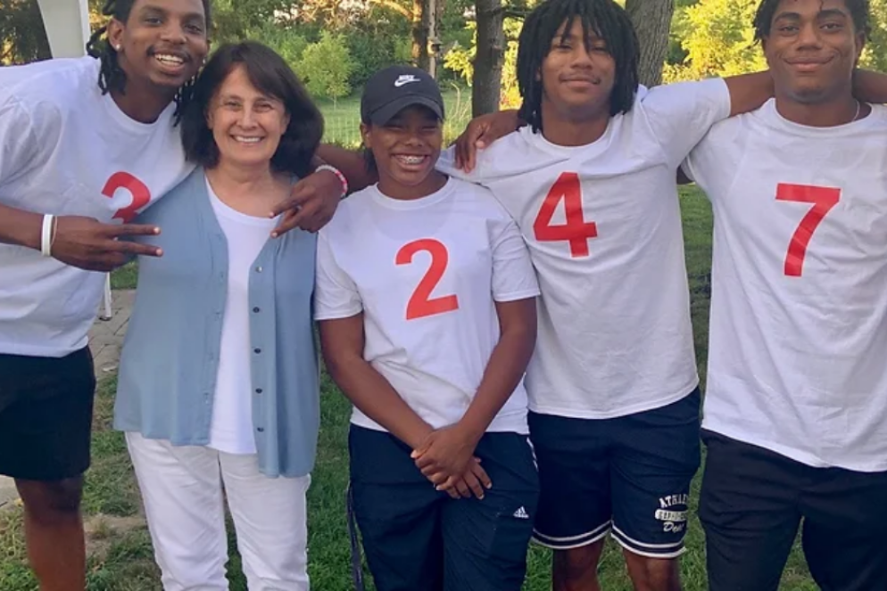 Rachel Muha con i ragazzi del Centro Run the race in Ohio - https://www.brianmuhafoundation.org