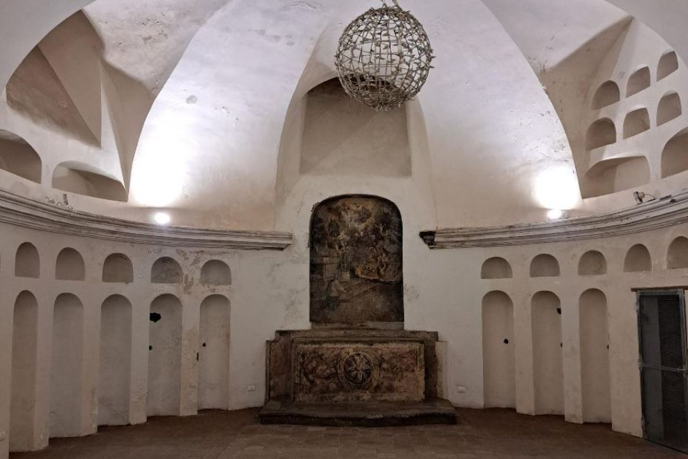 La cripta della chiesa di Sant'Agata la Vetere, una delle tappe del Cammino di Sant'Aituzza - G.Matarazzo