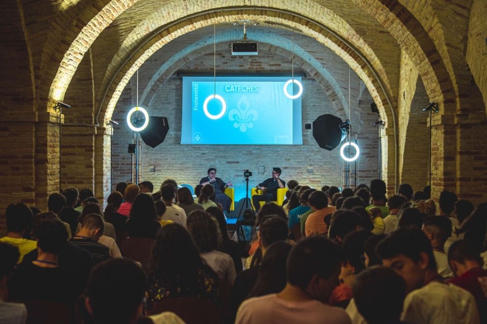 Un momento dell'incontro di Loreto - Christian Magri