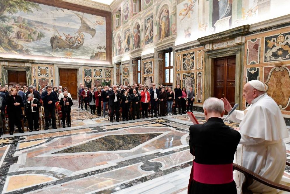L'udienza all'associazione Talita Kum - Osservatore romano