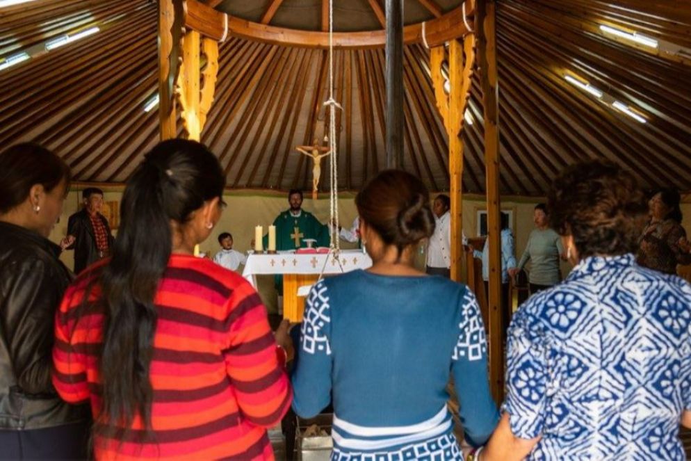 Messa in Mongoli - Archivio fotografico Missionari della Consolata