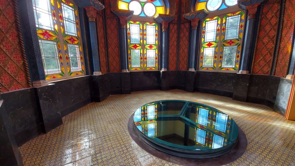 La sala da pranzo della Torre - Foto Liverani