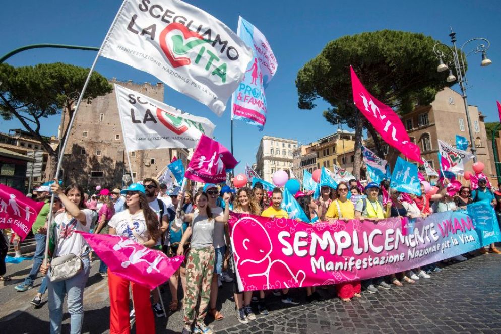Un momento della Manifestazione di Roma - Agenzia Romano Siciliani