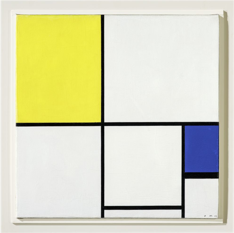 Piet Mondrian, “Composizione con giallo e blu”, 1932 - / © Mondrian/Holtzman Trust