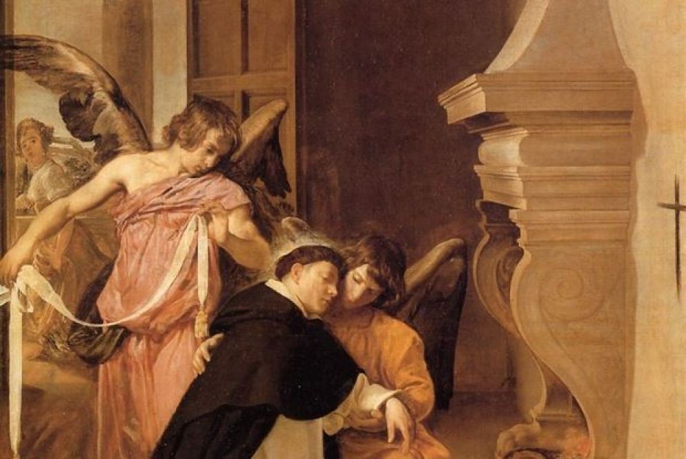 Diego Velazquez, San Tommaso d'Aquino confortato dagli angeli