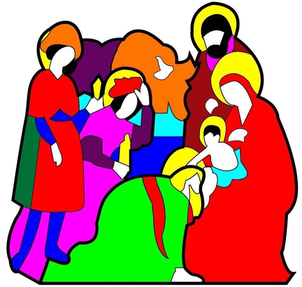 Marco Lodola, “Natività”, 2021, box luminoso. Collezione Fondazione Carispezia