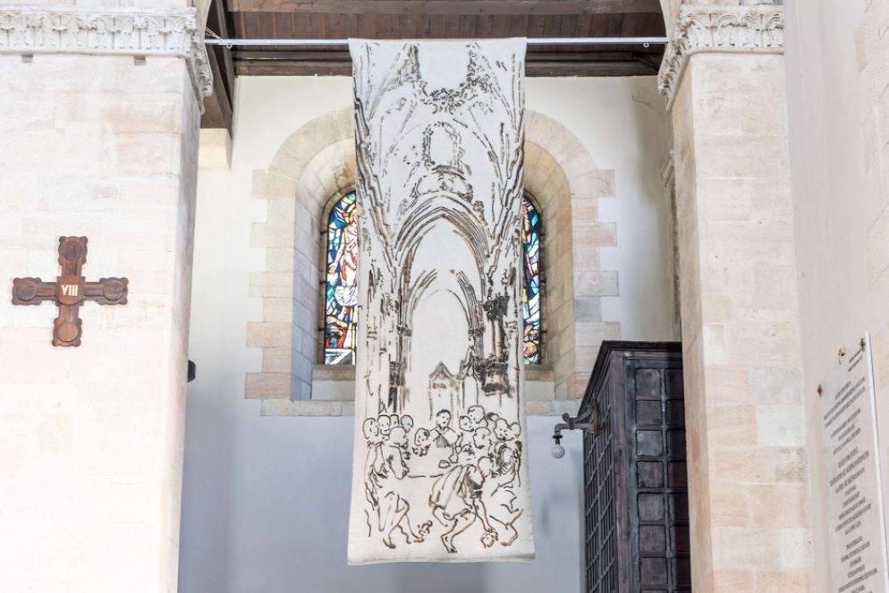 Stefano Arienti, "Ultima cena", 2022. Cosenza, cattedrale