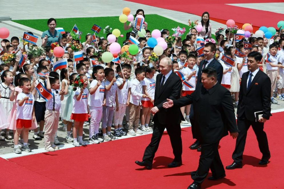 Kim e Putin a Pyongyang - ANSA