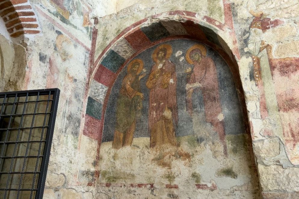 Un affresco nella chiesa di San Nicola a Demre, in Turchia - .