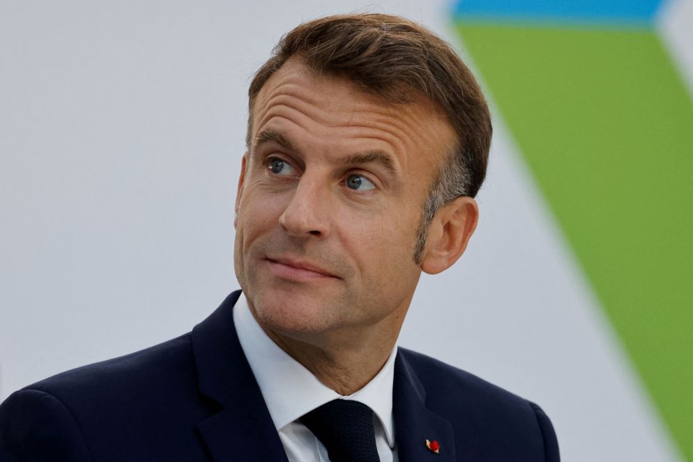 Il presidente francese Emmanuel Macron - Ansa