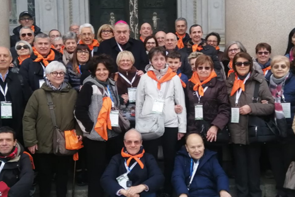 Una delegazione della diocesi di origine di Ciampanelli Novara in pellegrinaggio a Roma con il vescovo Brambilla - Paolo Usellini