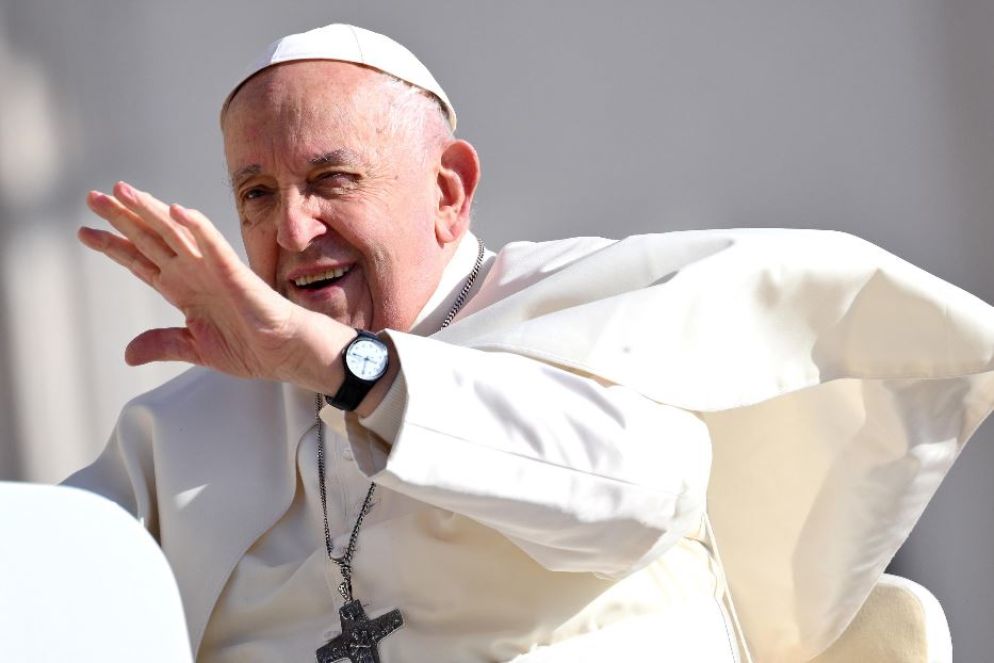Francesco durante l'udienza generale - Ansa