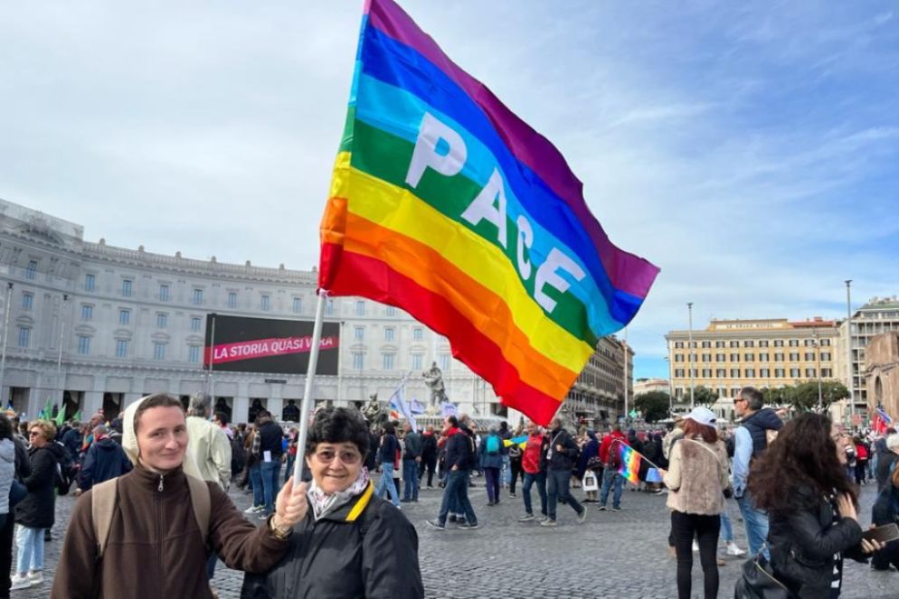 La manifestazione di Roma - Ansa