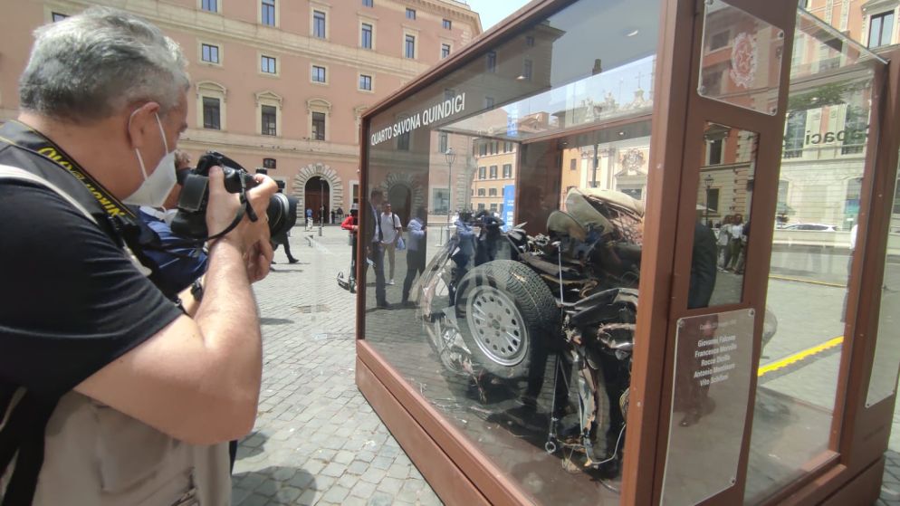 La teca con la carcassa della Quinto Savona 15 - Agnese Palmucci