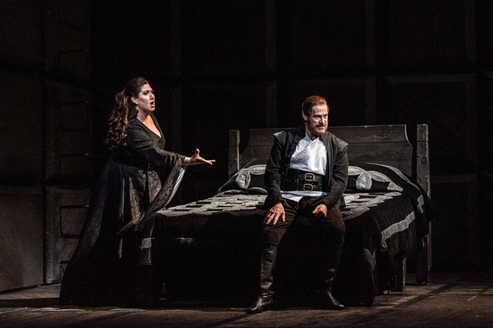 Anna Pirozzi nei panni di Lady Macbeth alla Royal Opera House di Londra