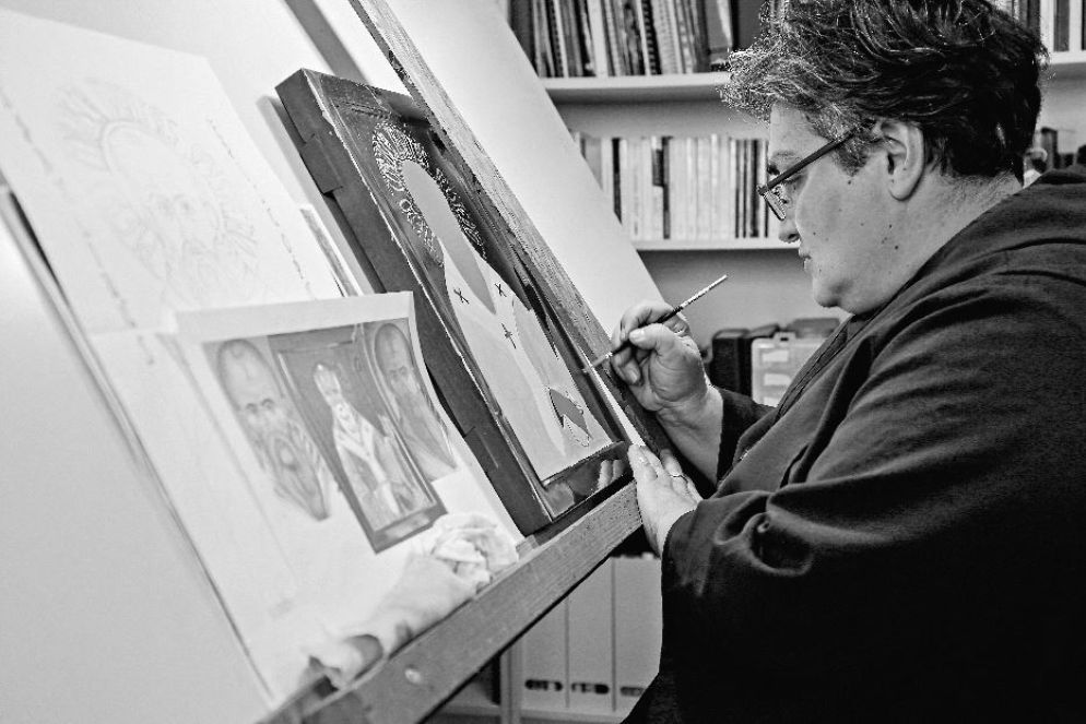 Suor Concetta Giordano che vive a San Martino in Vignale - Immagini tratte dalla mostra fotografica “La via dell’Esychia” che raccoglie scatti di Eliana Gagliardoni