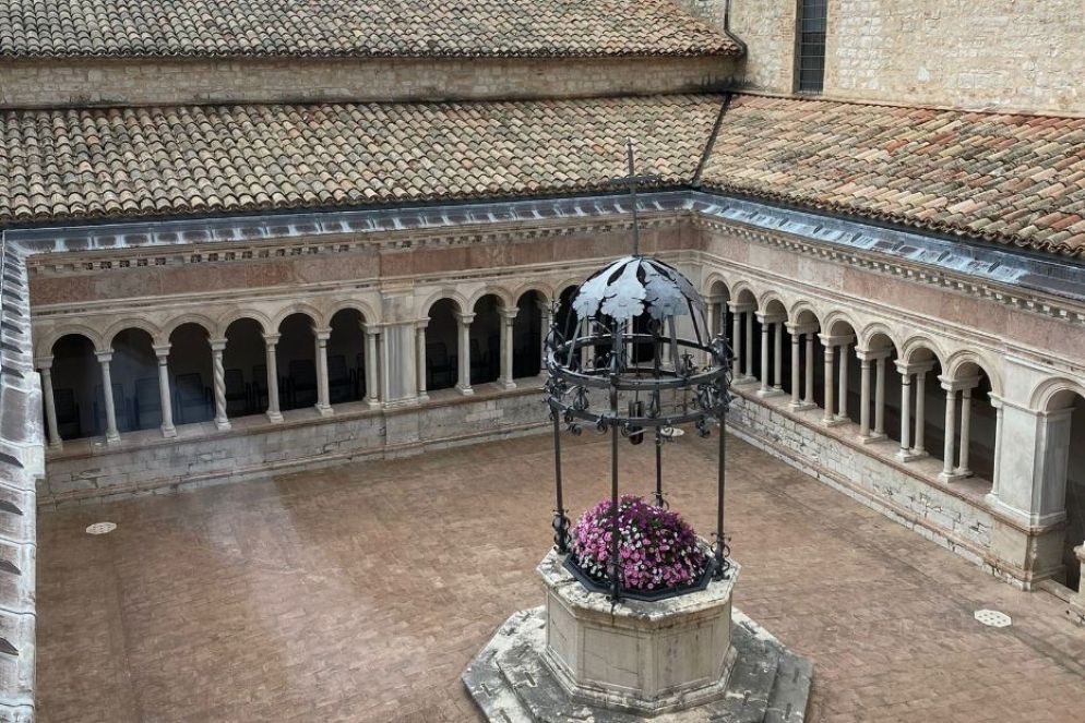L'abbazia di Sassovivo, nei pressi di Foligno (Perugia) - .