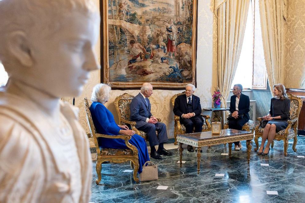 I reali britannici a colloquio con Mattarella, presente anche la figlia Laura - Ansa