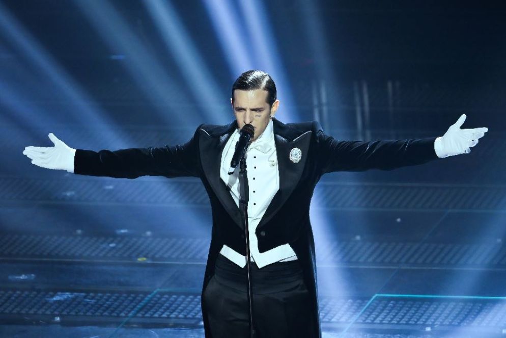 Achille Lauro in gara al festival di Sanremo 2025 - Pool Sanremo 01 / ipa-agency.net