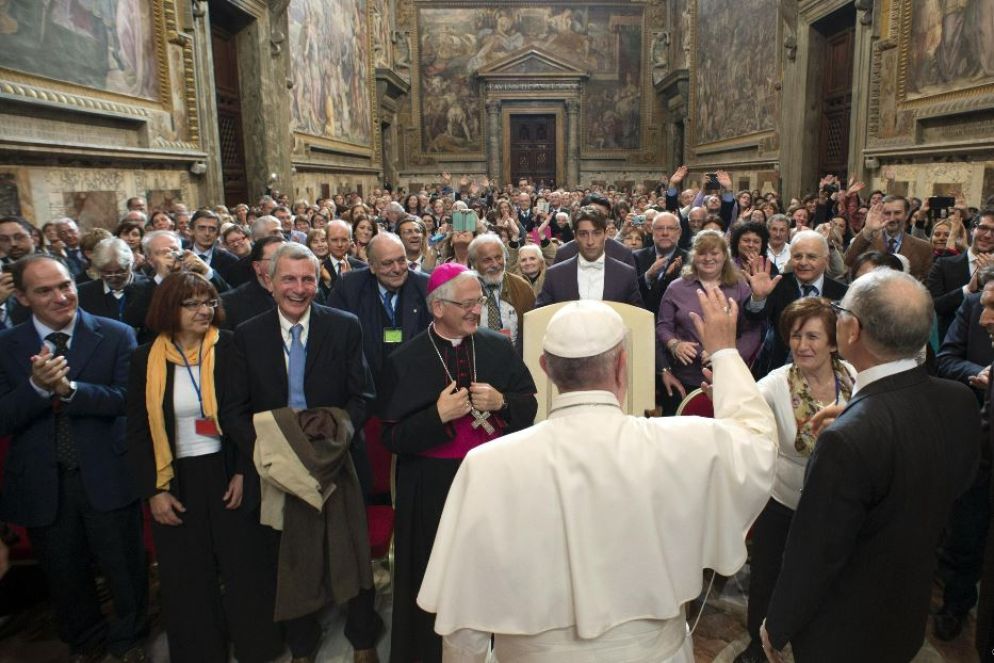 7 novembre 2015: papa Francesco riceve in udienza il Movimento per la Vita italiano - .