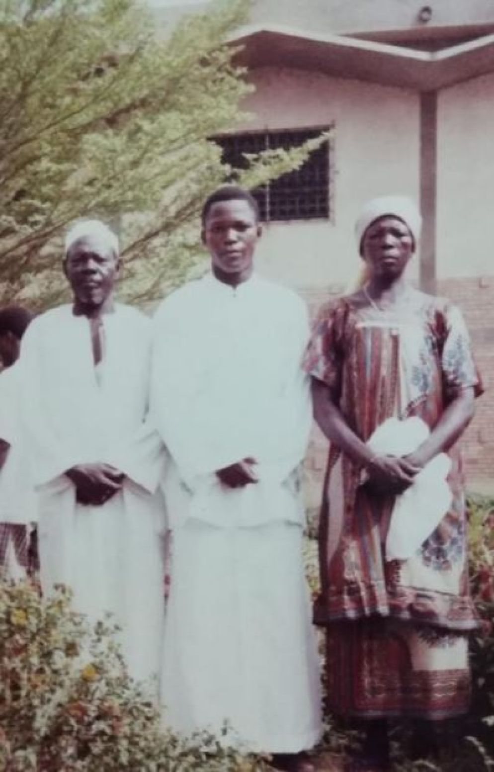 Jean Baptiste Gamene con papà Allassane e mamma Zenabo - .