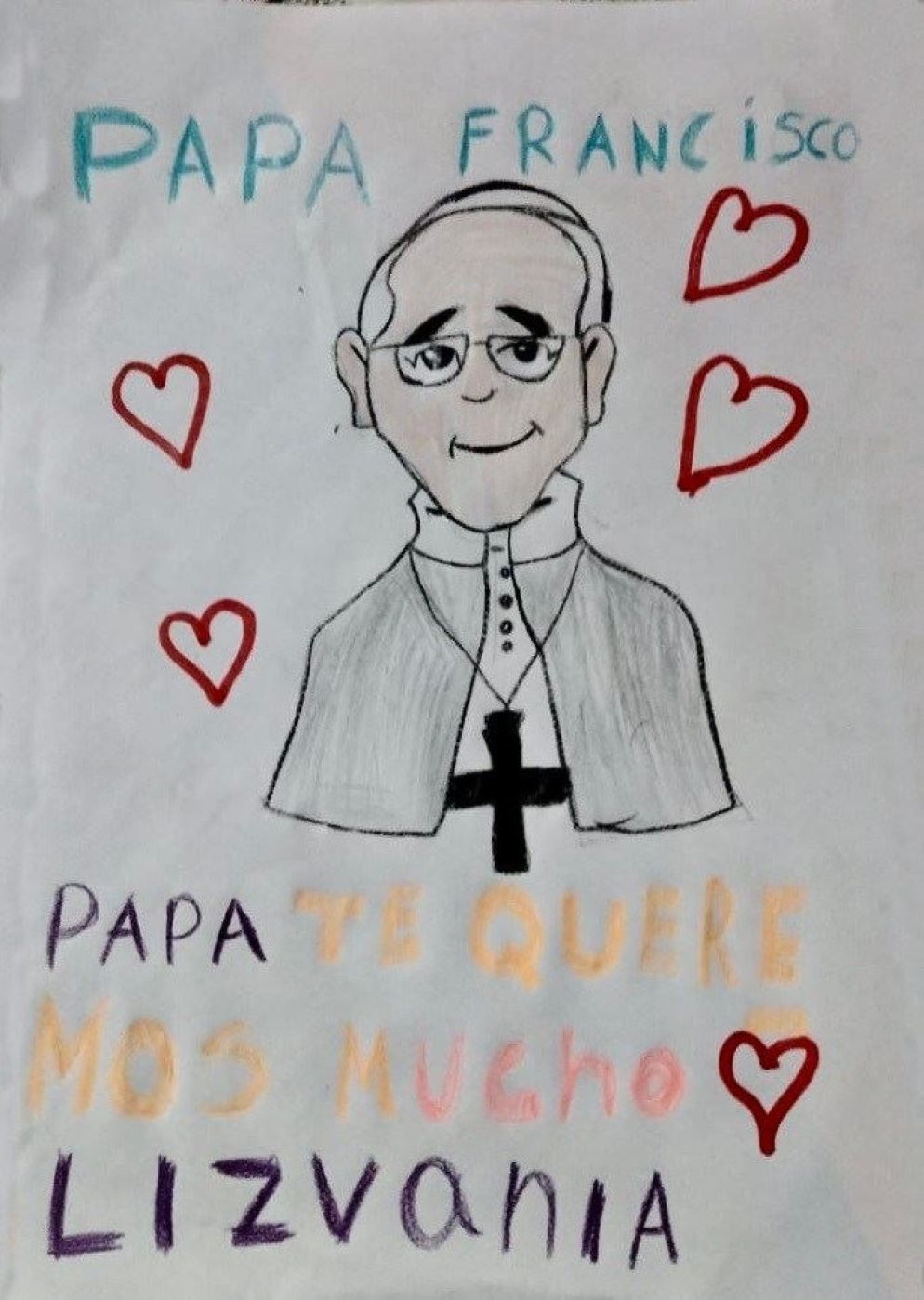 Il disegno di un bambino della Bolivia - Pontificio Comitato per la Giornata mondiale dei bambini