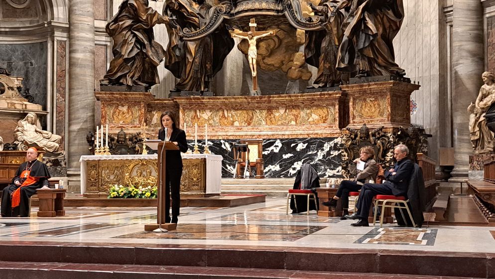 Beatrice Fazi ha letto alcuni brani dagli Atti degli Apostoli - Mimmo Muolo