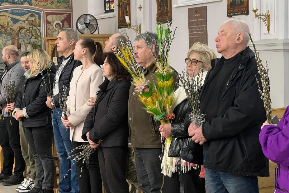 La Messa della Domenica delle Palme nella Cattedrale di Kharkiv - Gambassi